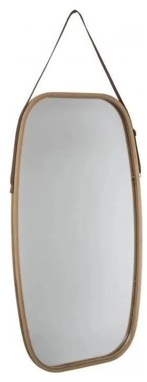 5five - Specchio da parete OVAL 77x43 cm bambù