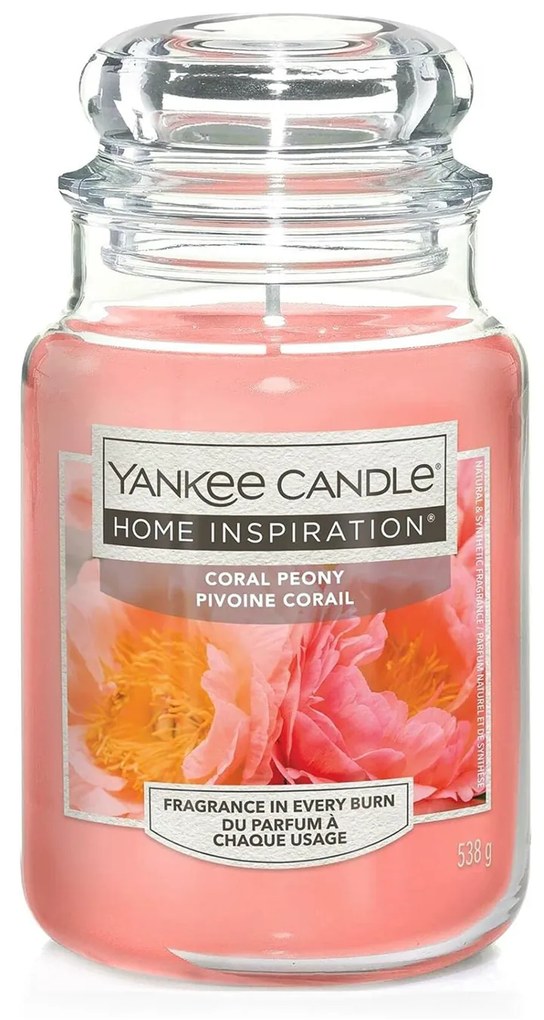 Coral Peony, candela in giara grande Yankee Candle