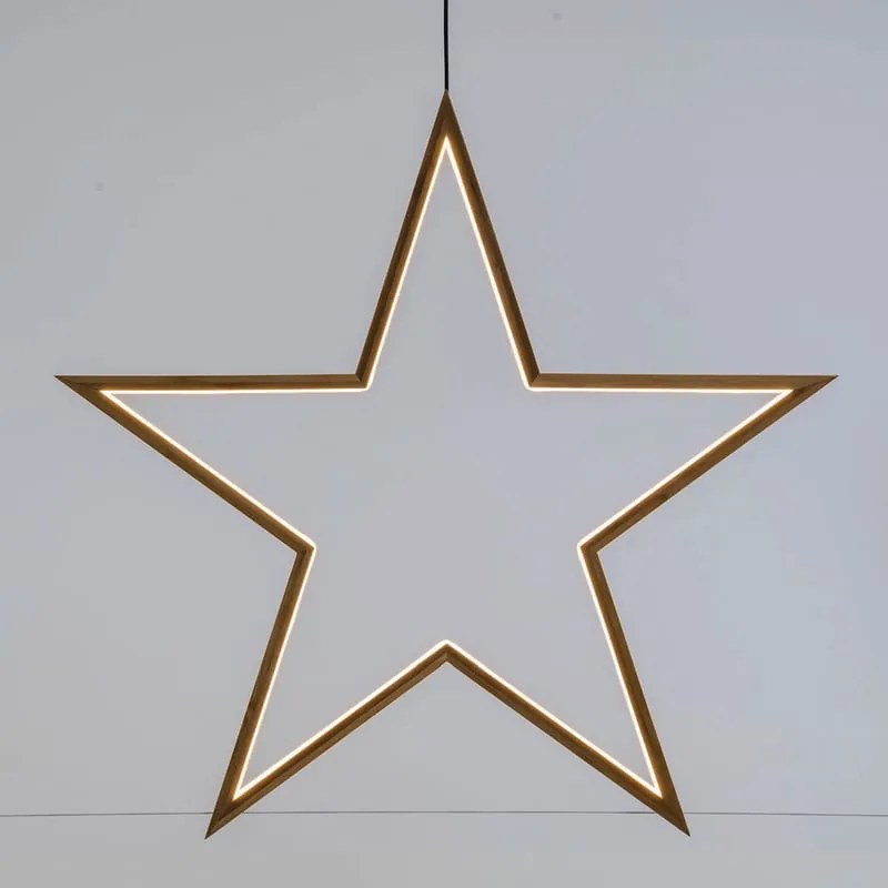 Figura natalizia illuminata 100 lampadine bianco caldo H 71 cm