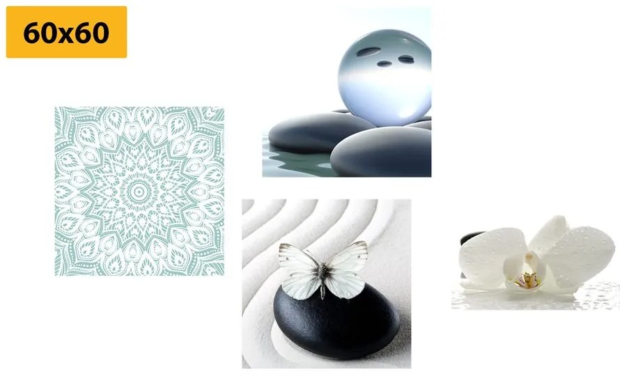 Set di quadri – Feng Shui in tonalità delicate
