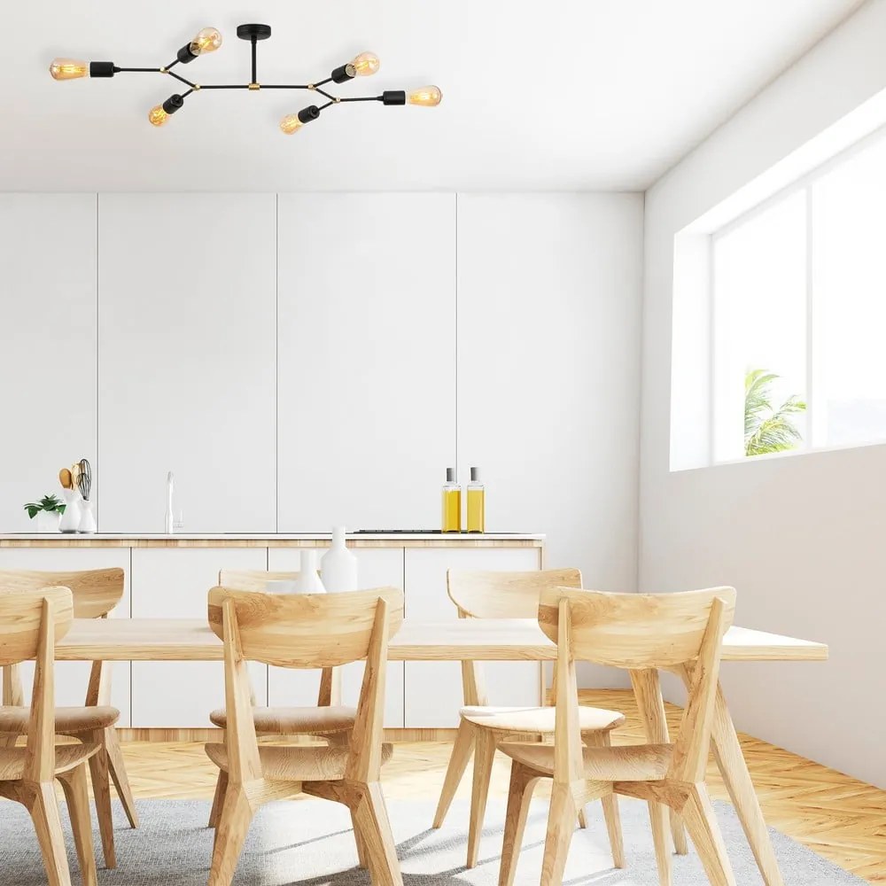 Plafoniera nera 48x95 cm Sparrow – Opviq lights