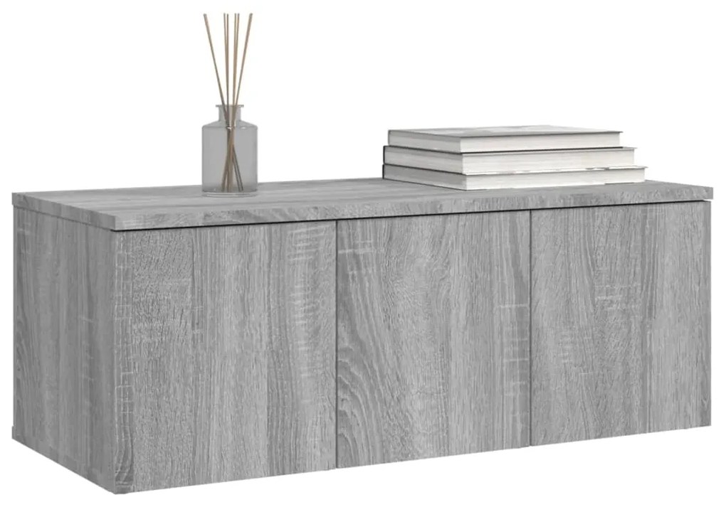 Mobile porta tv grigio sonoma 80x34x30 cm in legno multistrato