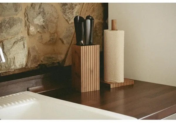 WENKO 54946100 - Portarotolo MERA 15x33 cm marrone