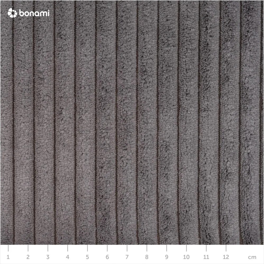 Divano in velluto a coste grigio scuro 245 cm Nihad - Bobochic Paris