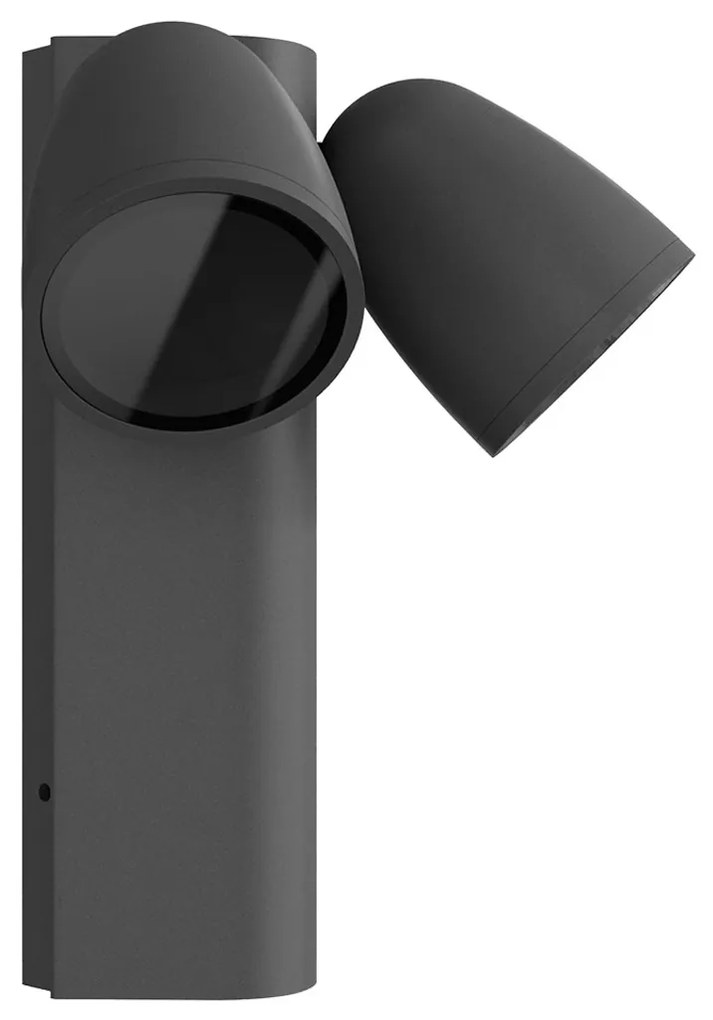 Applique da Esterno Orientabile IP65 2xGU10 serie AXIS - Grigia