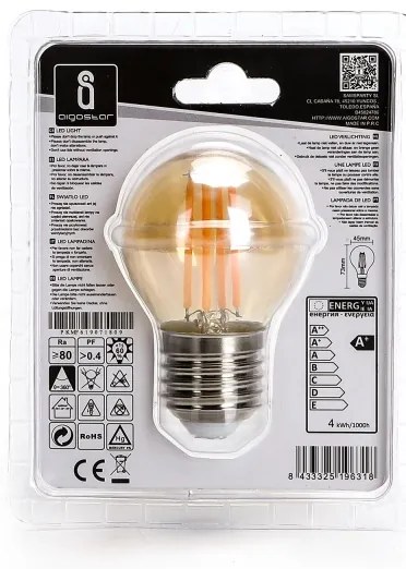 Lampadina LED G45 E27/4W/230V 2200K - Aigostar