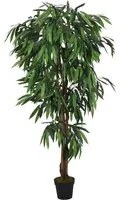 Albero Mango Artificiale 450 Foglie 120 cm Verde 359031