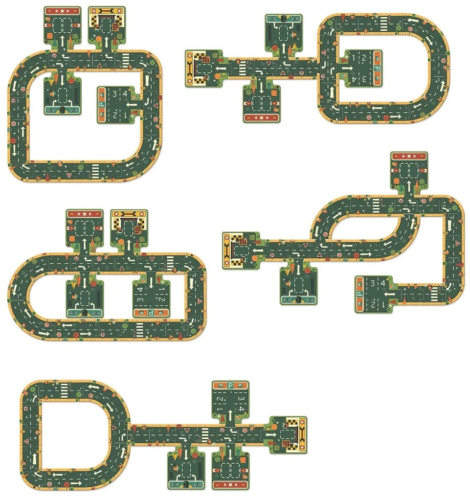 Puzzle - strade - 21 pezzi