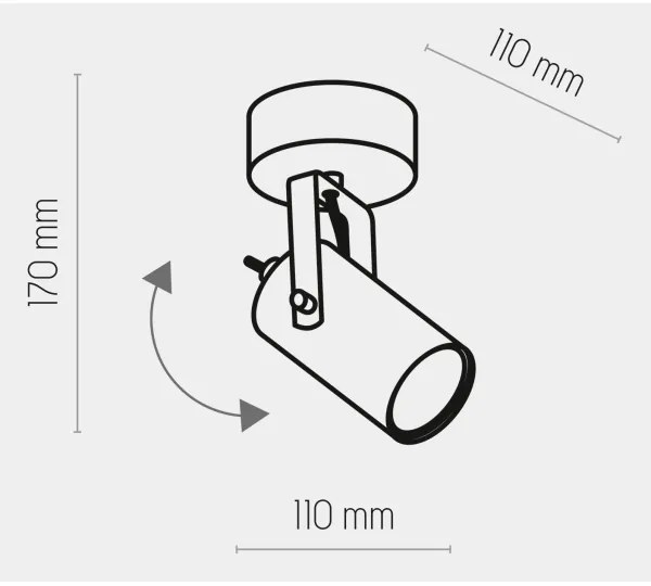 Faretto  REDO 1xGU10/10W/230V oro/nero