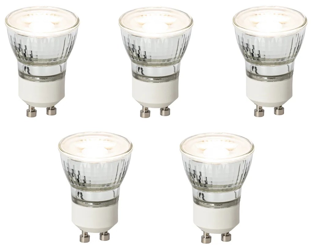 Set di 5 lampadine LED GU10 dimmerabili 35mm 3W 220LM 3000K