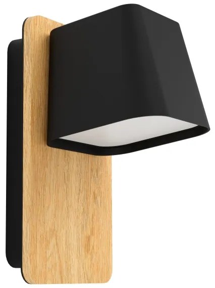 Eglo 390009 - Applique RUSCIO 1xE27/40W/230V nero/marrone