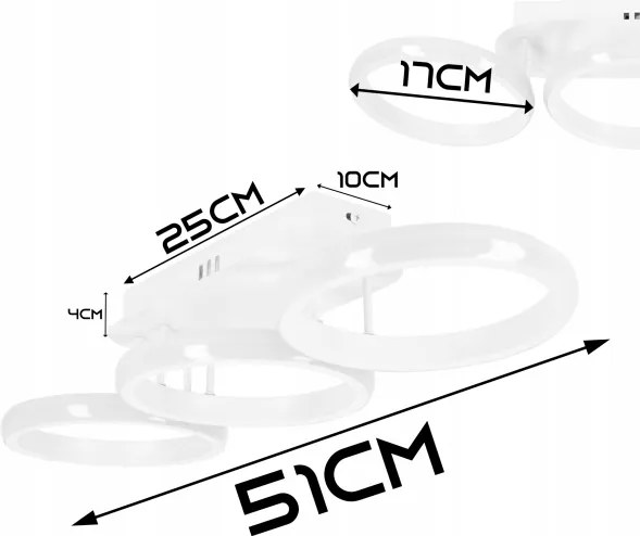 LED Plafoniera dimmerabile LED/30W/230V 3000-6500K bianco Wi-Fi Tuya + telecomando