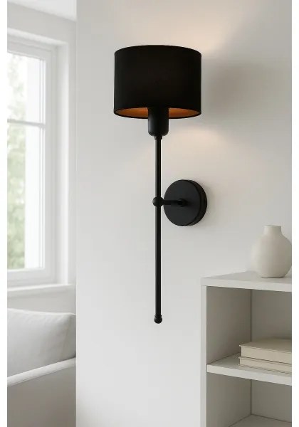 Lampada da parete MADELA 1xE14/40W/230V nera