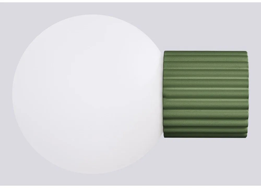 Lampada da parete verde ø 12 cm Orbital – Sollux