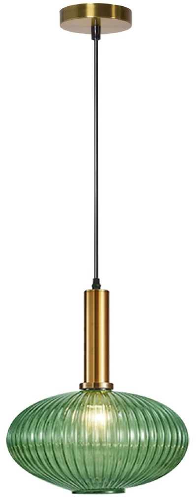 Lampada Da Soffitto Pensile Di Vetro Verde APP465-1CP