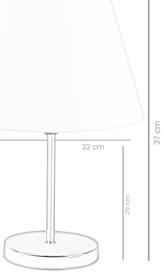 Lampada da tavolo AYD 1xE27/60W/230V bianca/oro