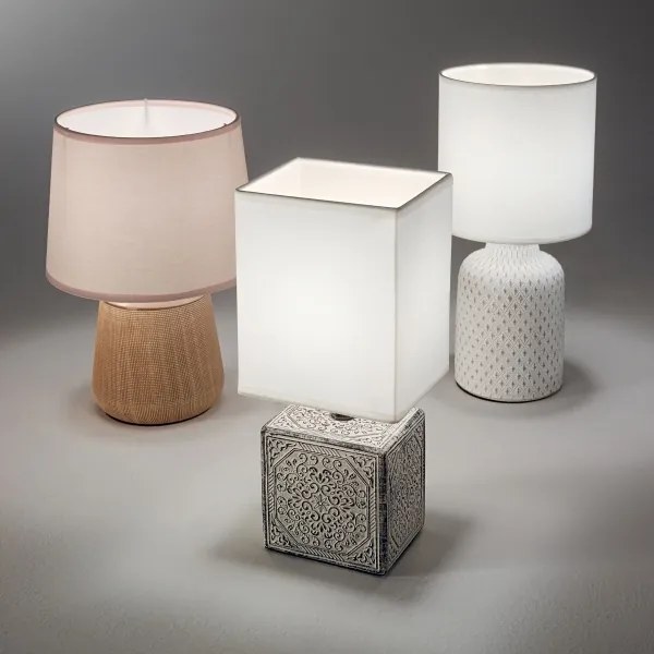 Ideal Lux - Lampada da tavolo KALI 1xE14/40W/230V crema/beige