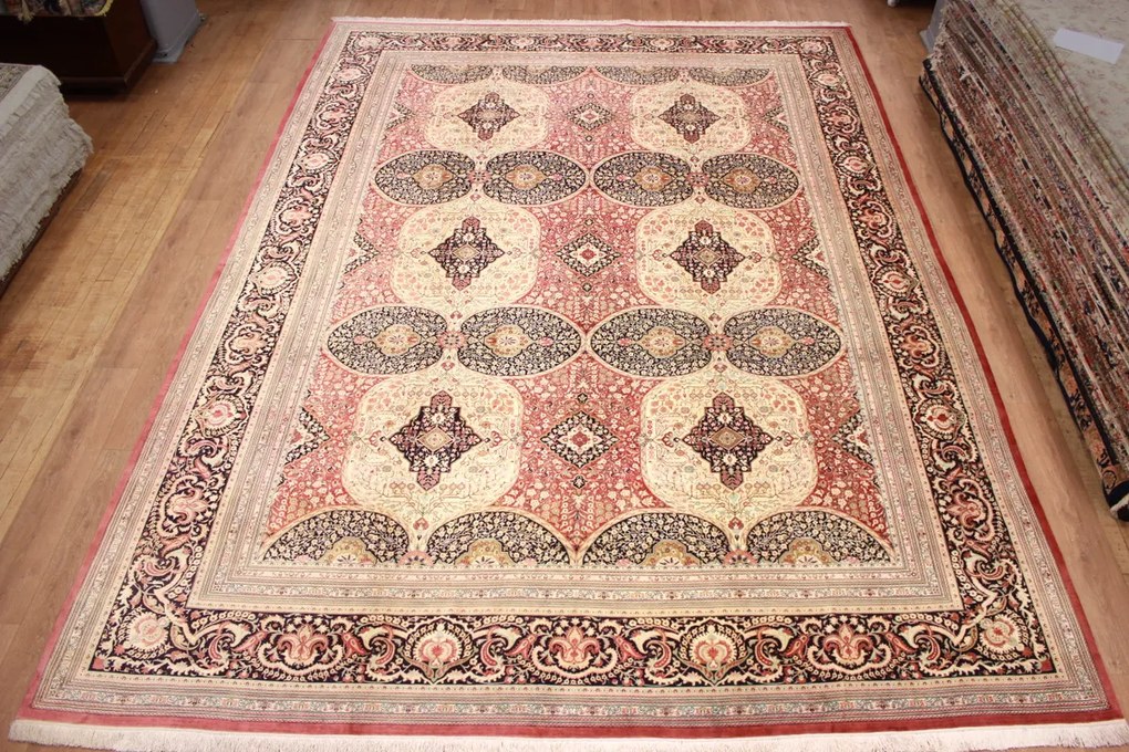 Ghom Tappeto 480x350 (Iran) Annodato A Mano