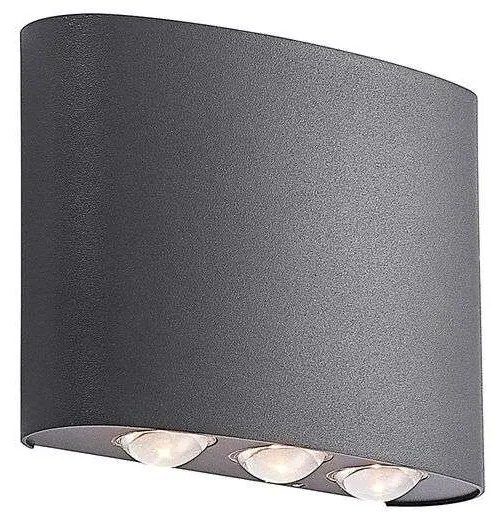 Lindby - Gatlin 6 Applique da Esterno Dark grey Lindby