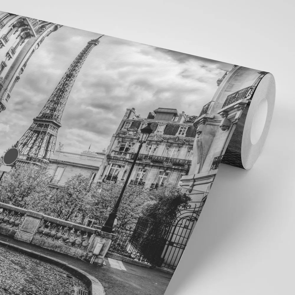 Carta da parati – Auto retrò rossa a Parigi