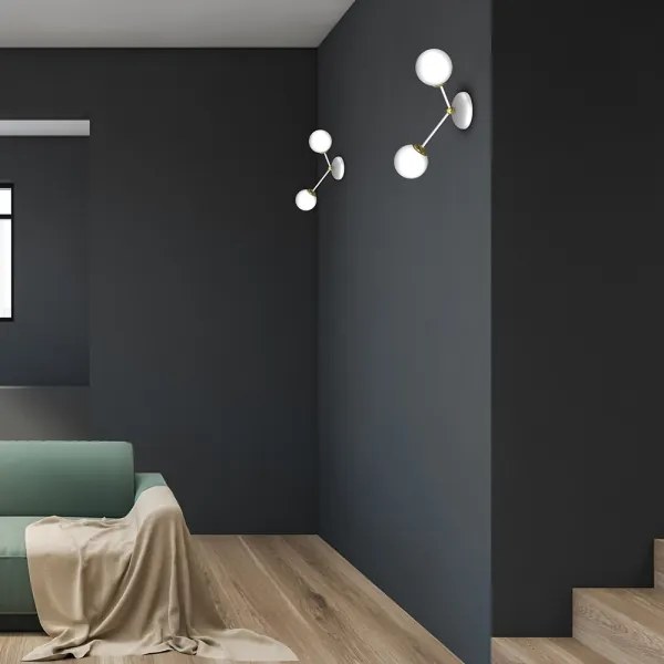 Applique JOY 2xE14/40W/230V bianca/oro