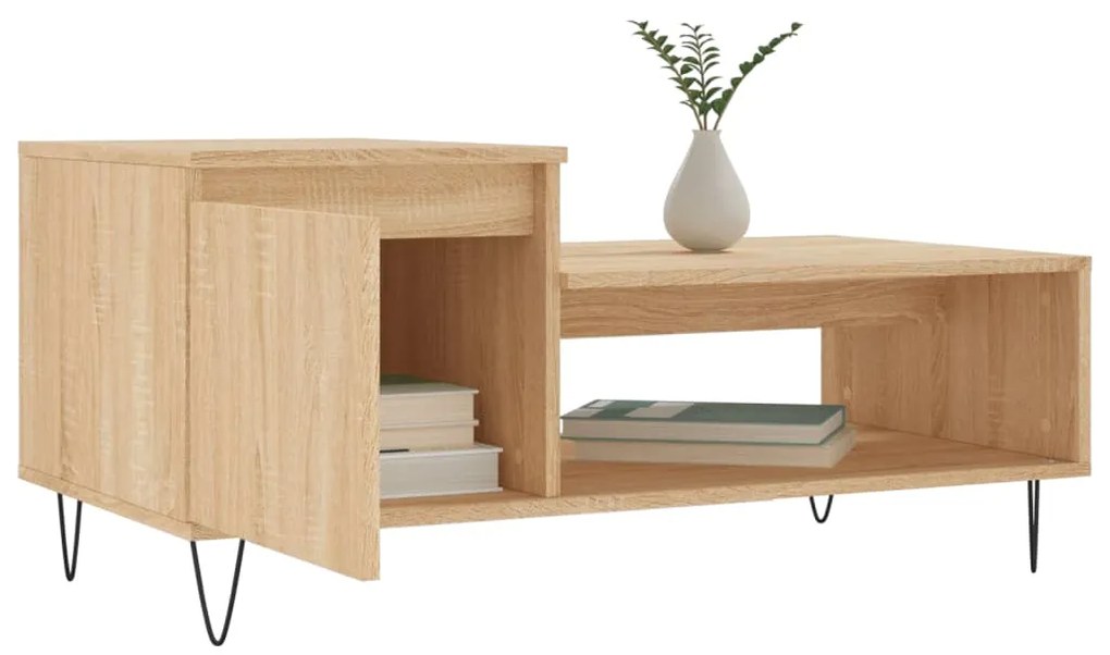 Tavolino da Salotto Rovere Sonoma 100x50x45cm Legno Multistrato