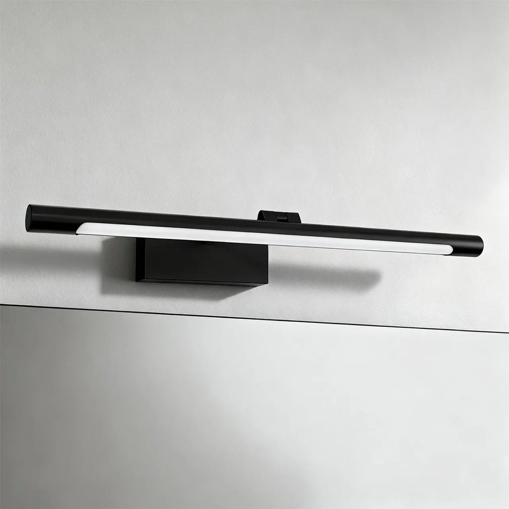 Lampada LED da Specchio 40cm Nera 6W IP54 - da Parete Colore Bianco Naturale 4.000K