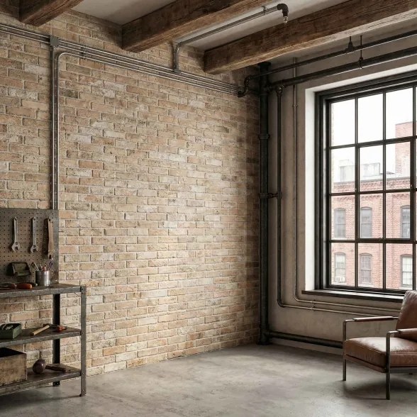 Rivestimento Effetto Muretto Mattoncini 16x40 In Gres Porcellanato Bristol