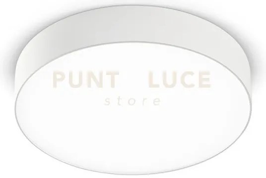 Gpl262n- plafoniera in alluminio bianco a led 4000k 2460lm 30w d.25cm