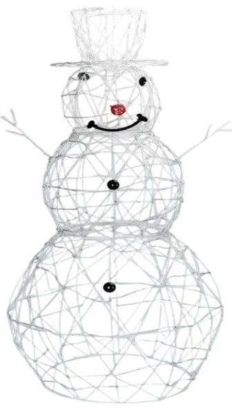 Brilagi - Decorazione natalizia LED da esterno 3,6 W/31/230 V 6500 K 120 cm IP44 pupazzo di neve