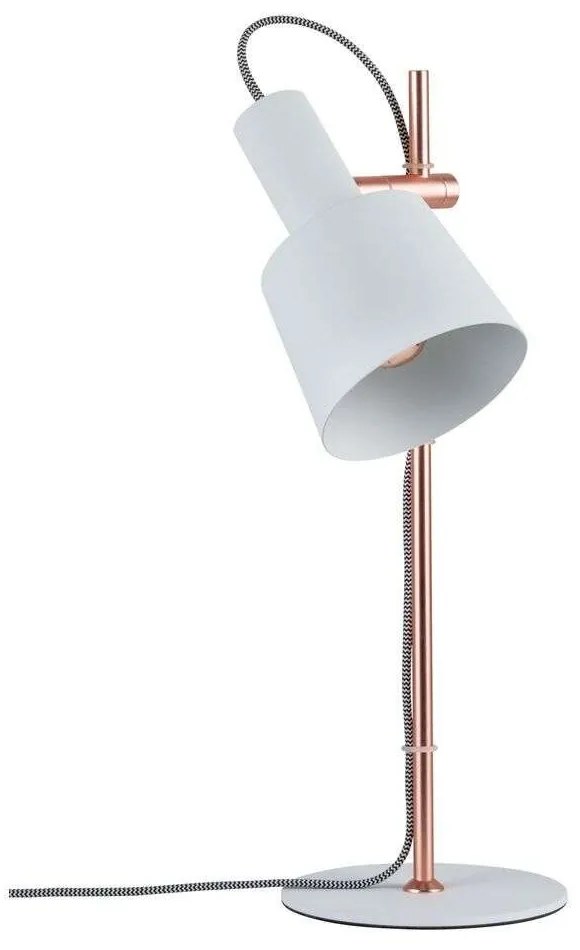 Paulmann - Haldar Lampada da Tavolo Bianco/Copper Paulmann