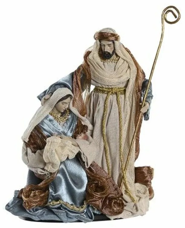 Presepe di Natale DKD Home Decor Azzurro Dorato 48 x 28 x 90 cm