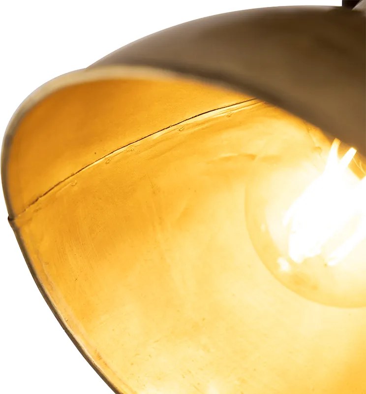 Faretto da soffitto smart bronzo con legno 18 cm incl. WiFi A60 - Mangoes