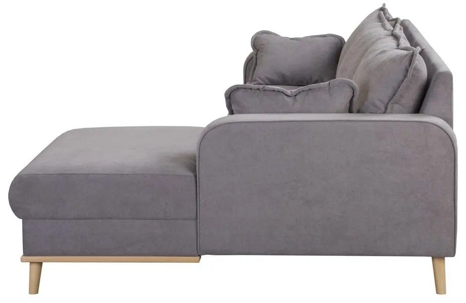 Divano angolare grigio (angolo destro) Beata - Ropez