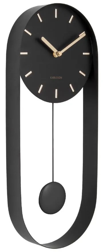 Orologio a pendolo nero da parete Charm Pendulum - Karlsson