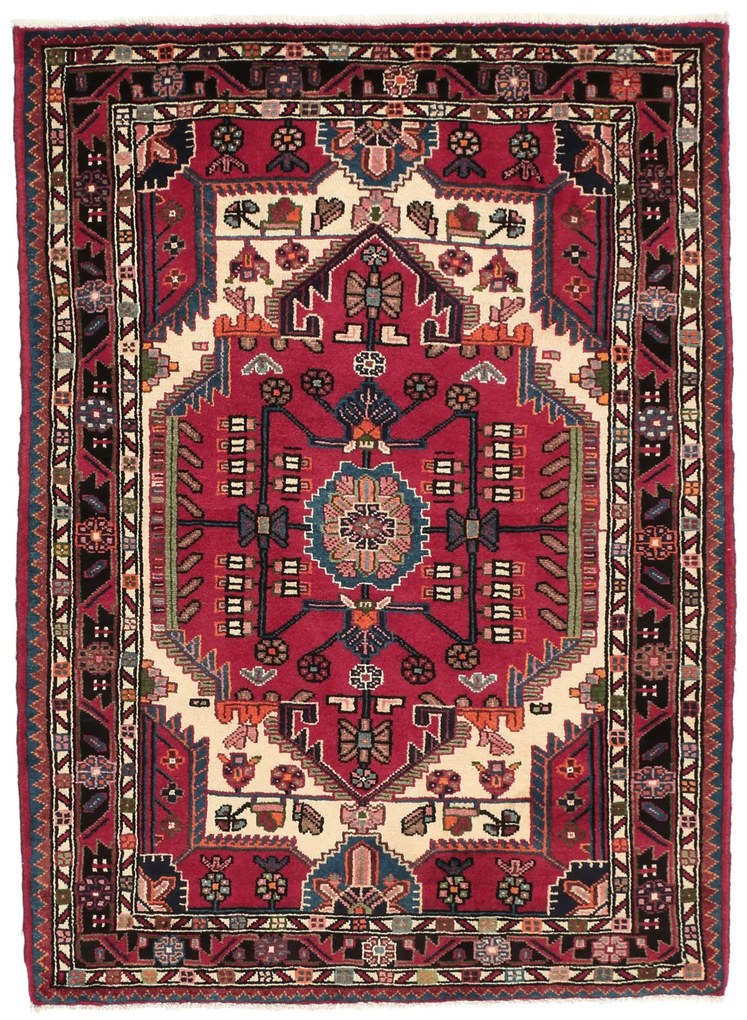 Tuyserkan Tappeto persiano 110x160 Beige (Iran) Annodato A Mano