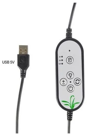 Lampada da soffitto LED dimmerabile con clip per piante in crescita LED/15W/5V