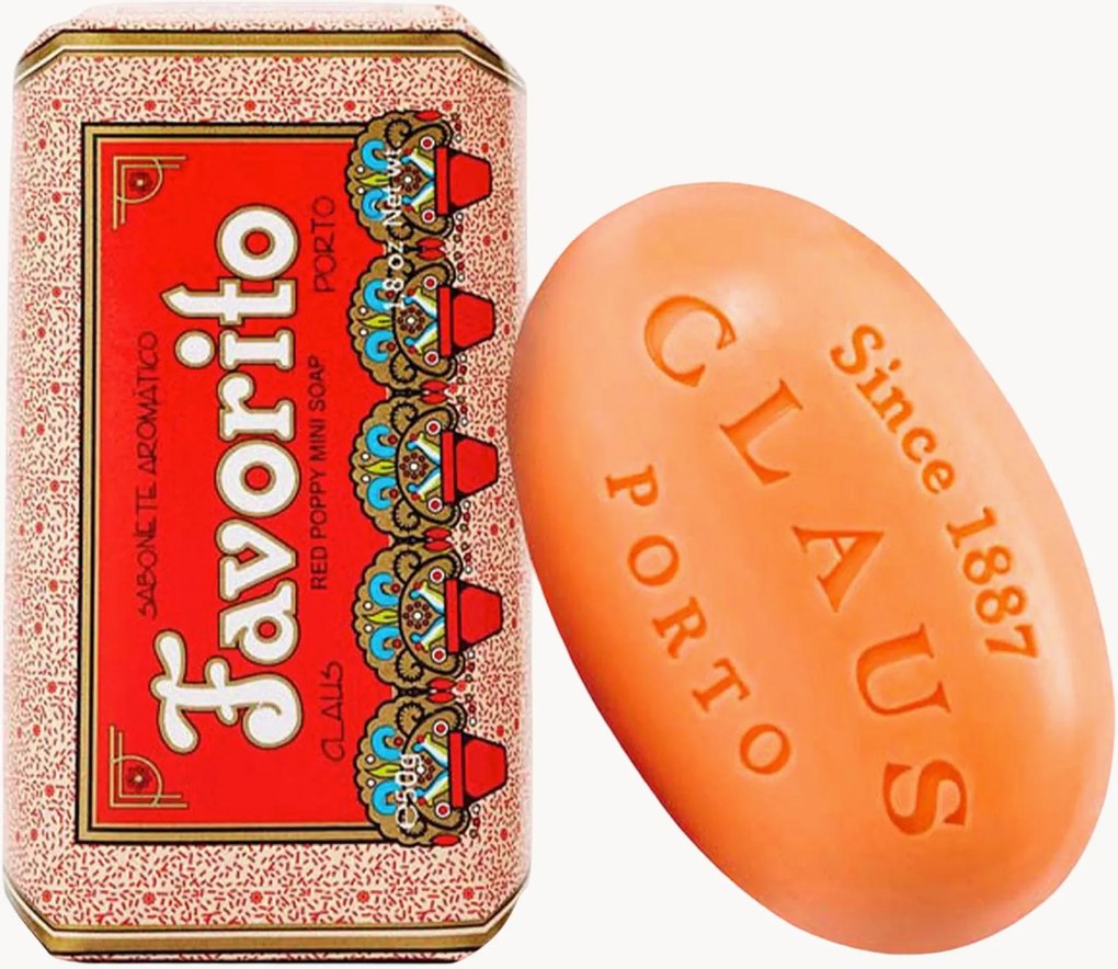 Sapone fatto a mano Favorito Papavero rosso (frutti di bosco rossi, foglie verdi)