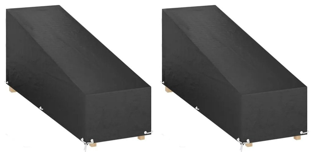 Coperture Sdraio 2pz 12 Occhielli 200x65x35/60 Cm Polietilene /