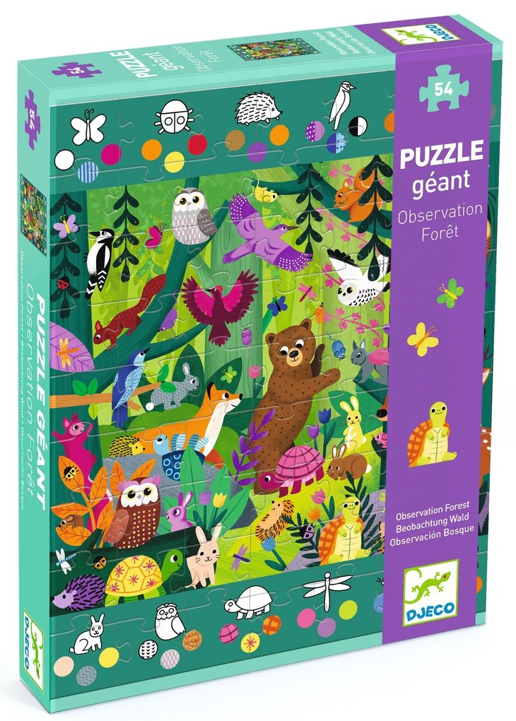 Puzzle gigante di osservazione - Bosco - 54 pz