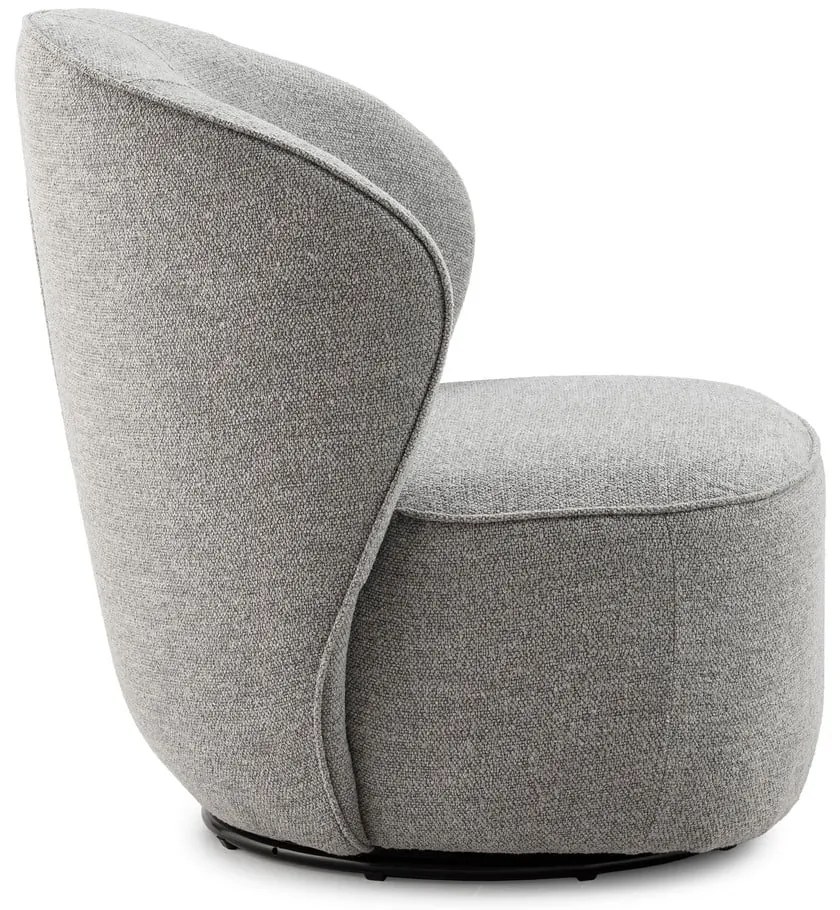 Poltrona grigio chiaro girevole Edna – MOME