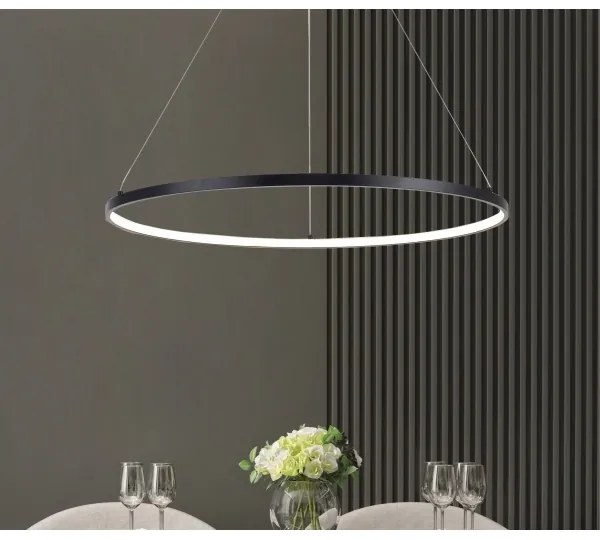 Zuma Line PEN89424-60BK - Lampadario LED a sospensione con filo HORIK LED/32W/230V 3000/4000/6000K