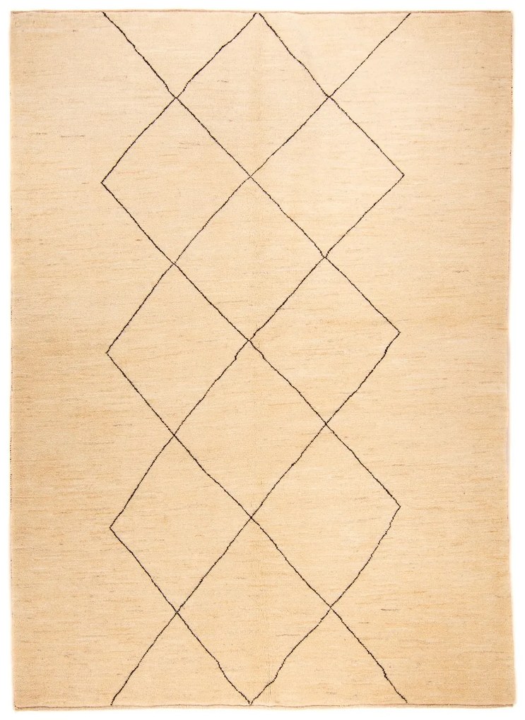 Gabbeh Tappeto 170 x 250 Beige (Iran) Annodato A Mano