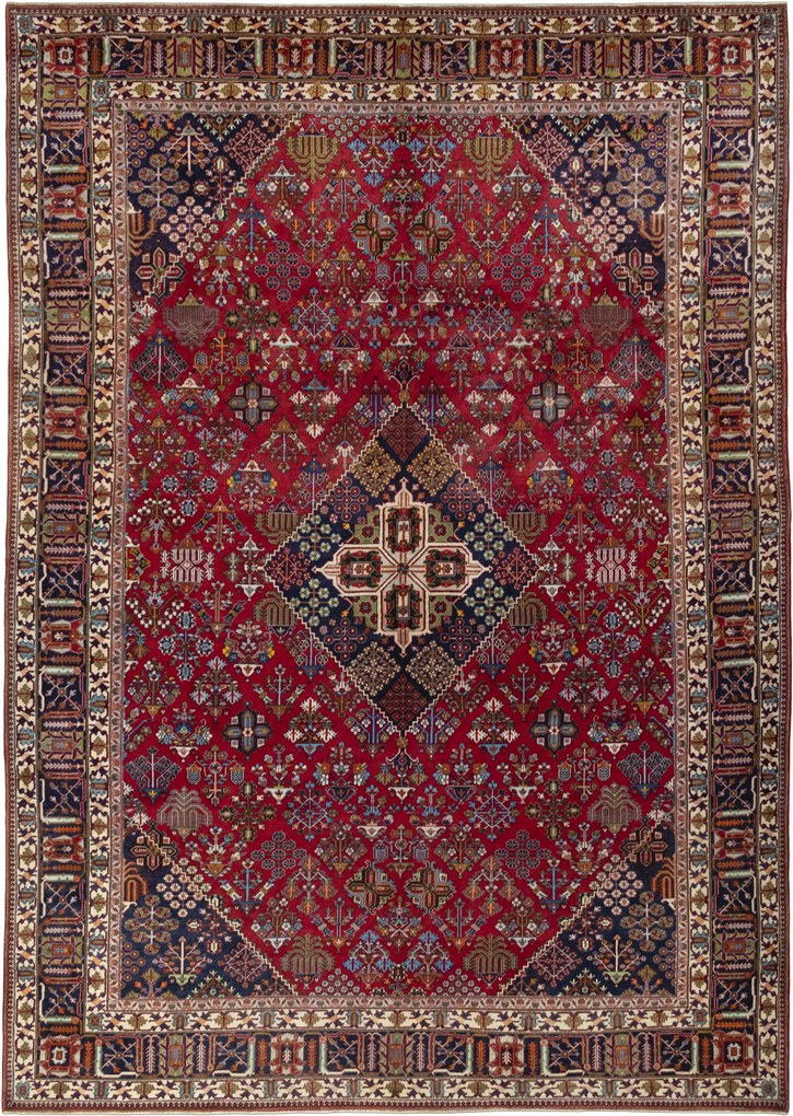 Meymeh Tappeto 420 x 300 Rosso (Iran) Annodato A Mano