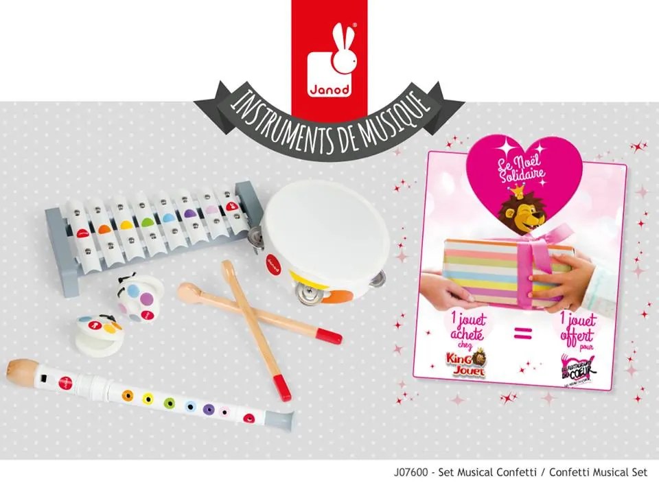 Set Musicale Coriandoli - legno