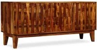 Credenza in Legno Massello di Sheesham 160x45x70 cm 243946