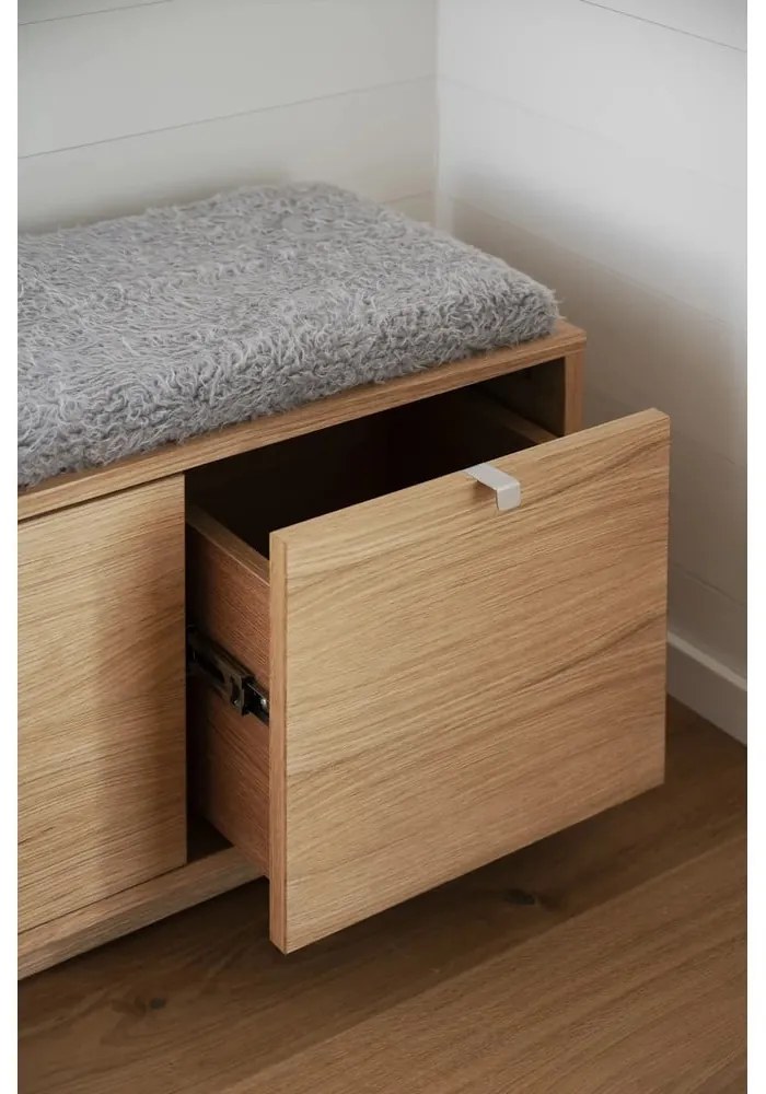 Panca in colore naturale effetto rovere 106 cm Confetti - Rowico