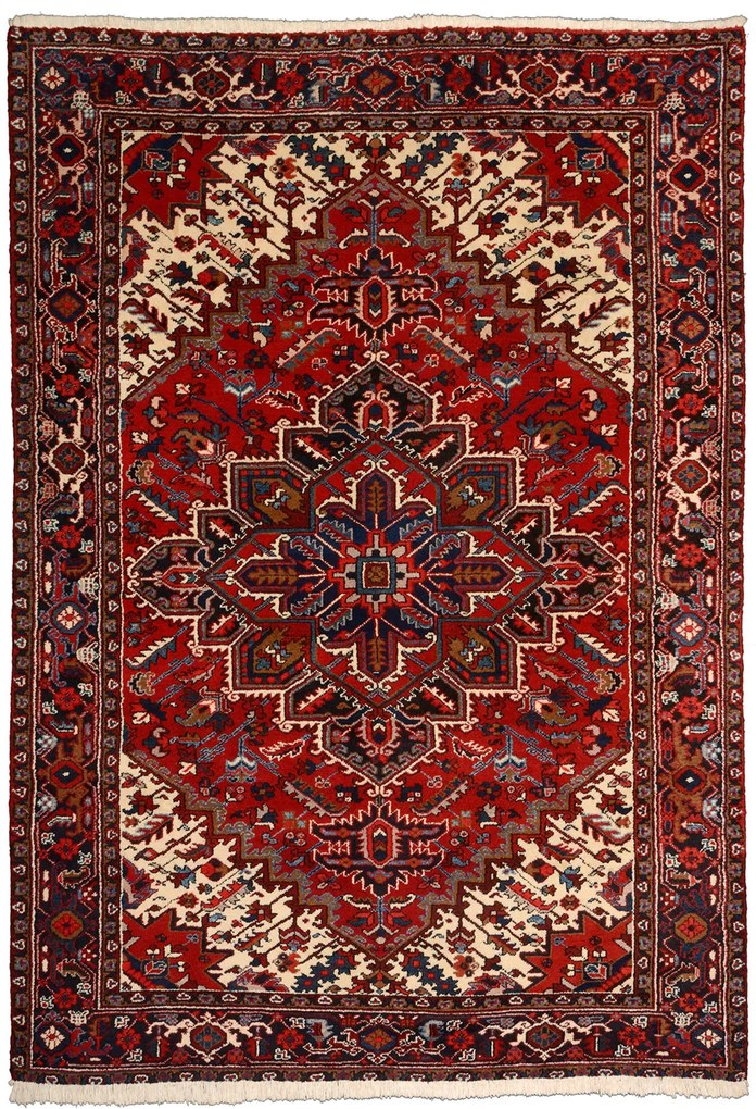 Heriz Tappeto persiano 290 x 190 Rosso (Iran) Annodato A Mano