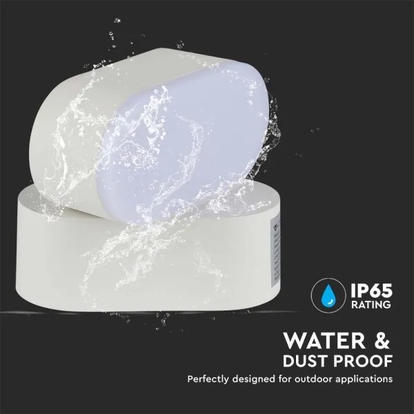 LED da esterno flessibile Applique LED/5W/230V 3000K IP65 bianco