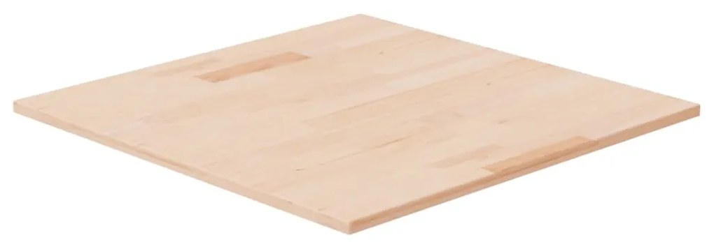 Piano Tavolo Quadrato 60x60x1,5 Cm Massello Rovere Non Trattato /